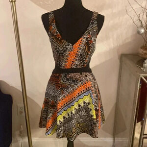 Guess by Marciano Multicolor Patterned Dress